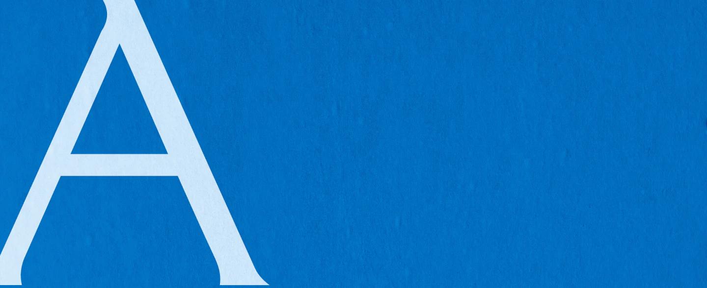 ACUVUE A logo on a blue background.