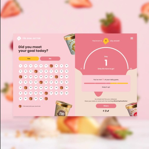 Pink Halo Top Landing Page