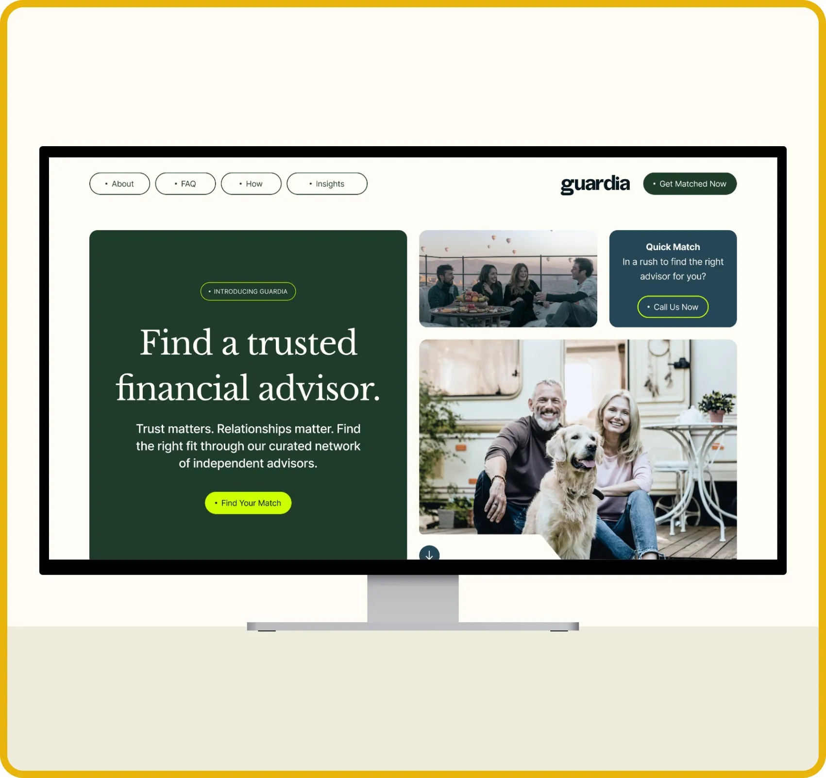 Guardia-carousel-a.webp Monitor displaying the Guardia website.