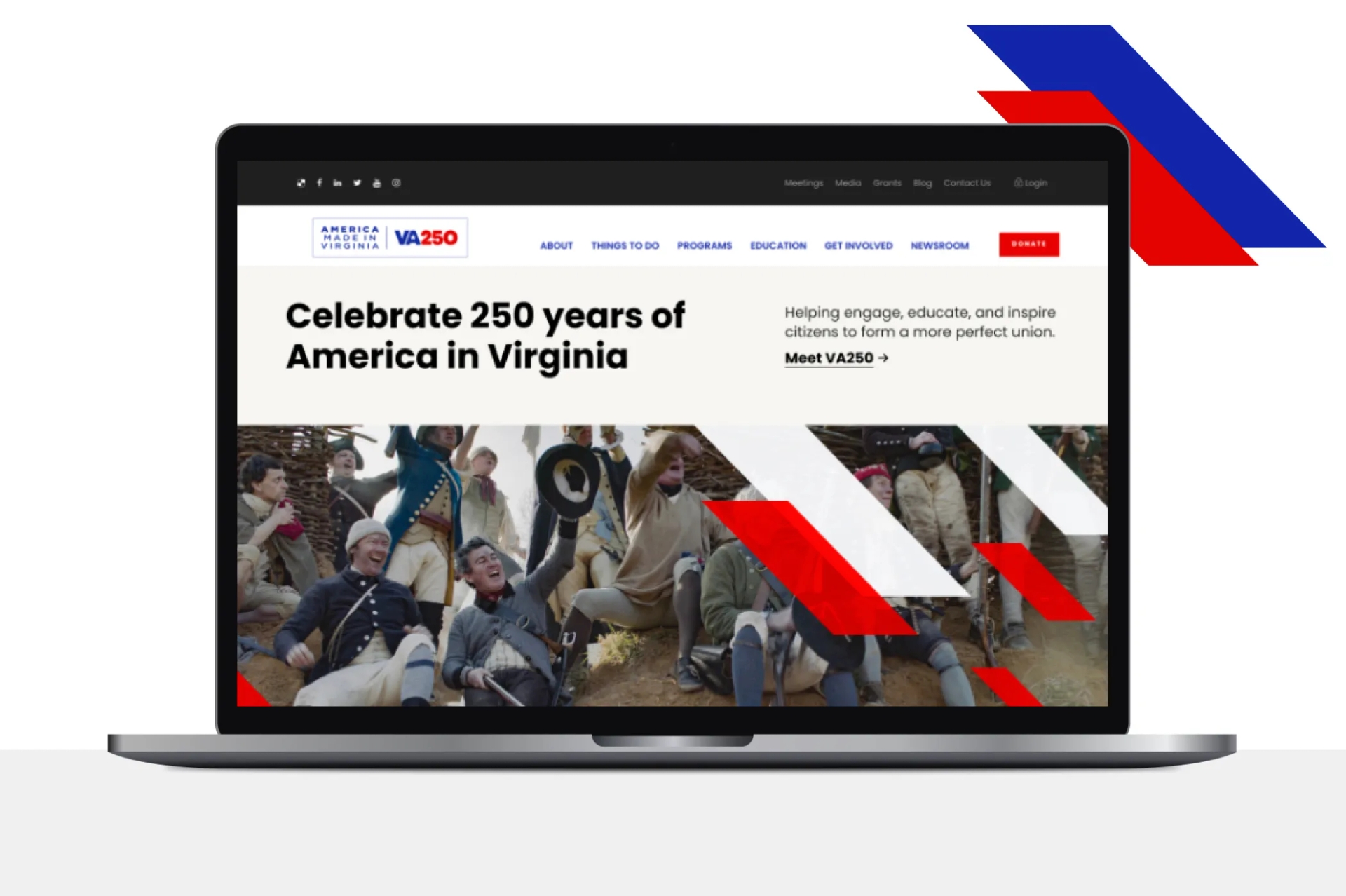 va250-stacked-a.webp Laptop displaying the VA250 website.