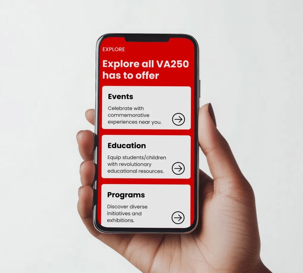 va250-stacked-b.webp Iphone displaying the VA250 website.